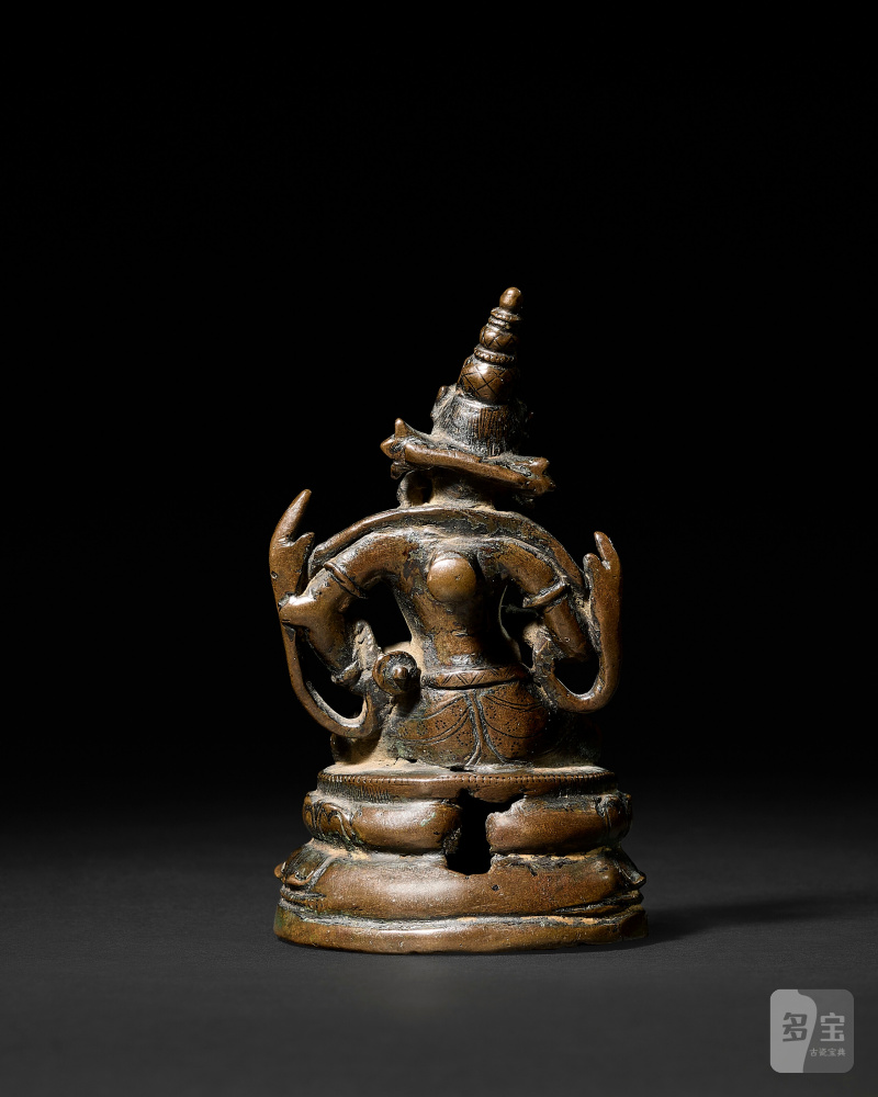 STATUE DE VAJRASATTVA EN ALLIAGE DE CUIVRE  OUEST DE L'HIMALAYA OU OUEST DU TIBET, XIIE SIÈCLE - 图4